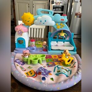 Fisher Price Little People 123 Babies Play Date Baby Nursery Smart Stages EUC